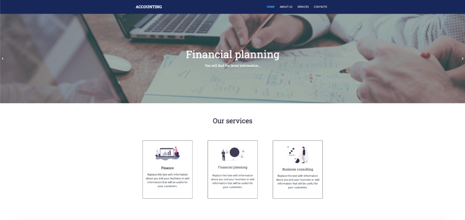 Example of White Space on a Web Page